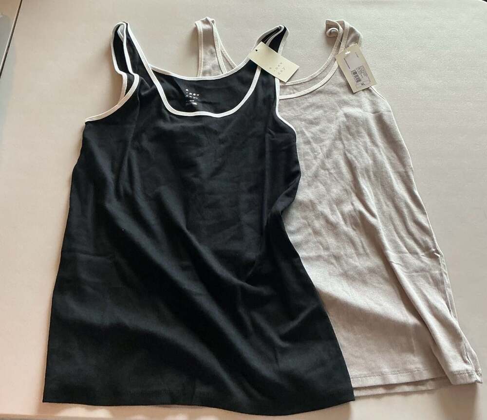 A New Day Ribbed Tank Top Size XL Lot of 2